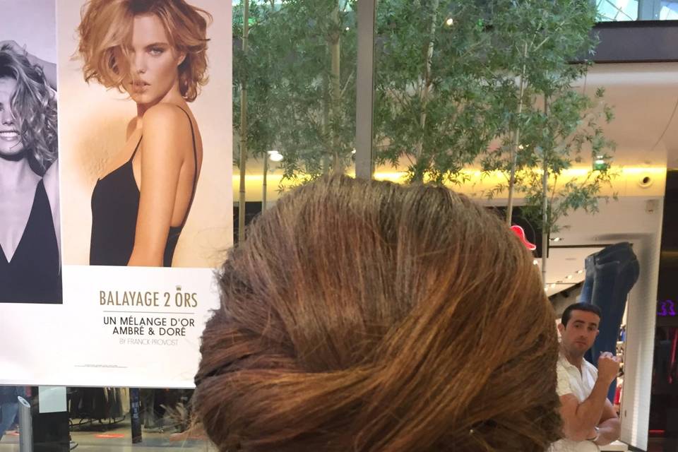 Chignon travaillé