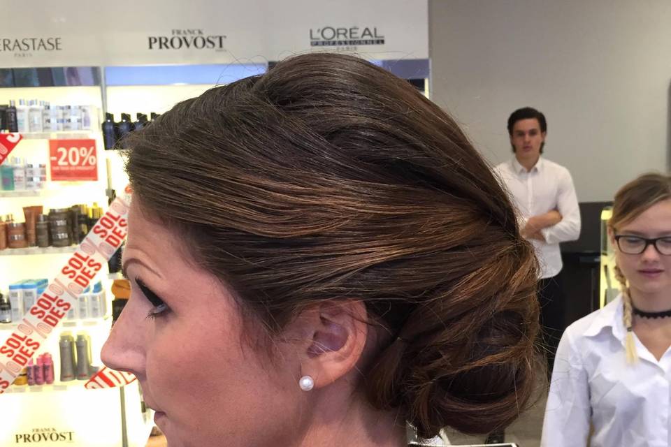 Chignon travaillé