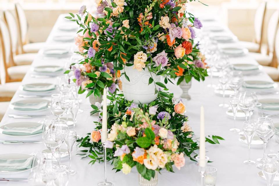 Décor de la table du diner