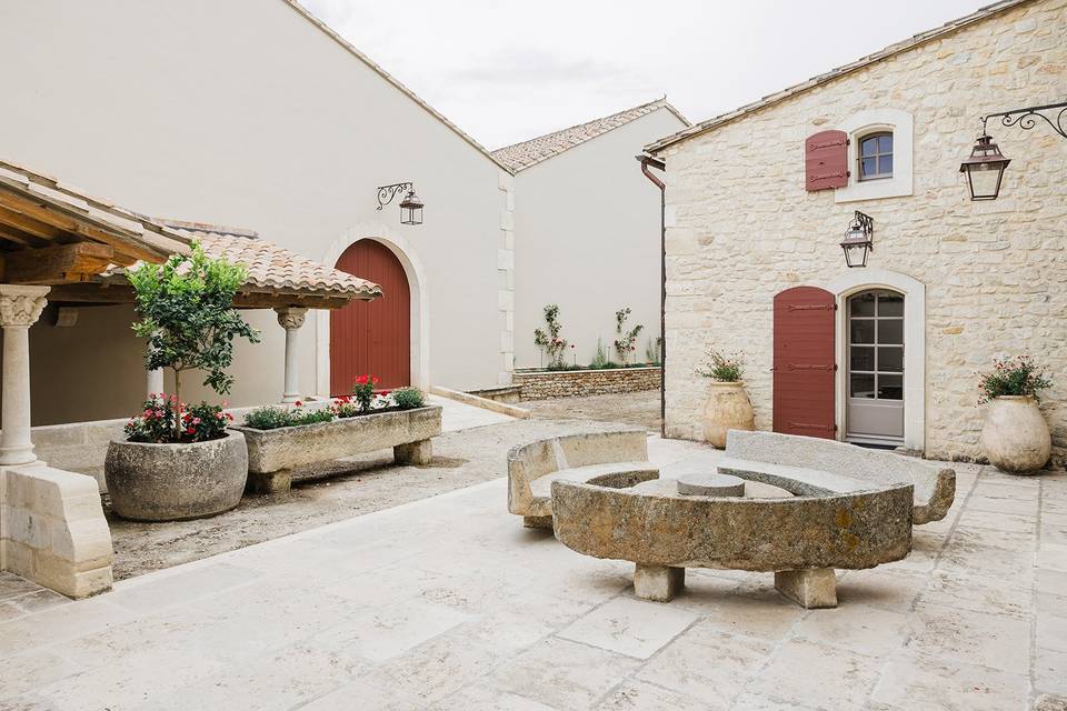 La cour arrière
