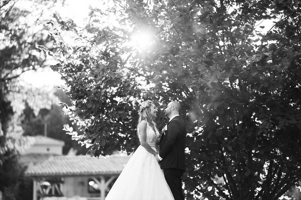 Couple en noir et blanc