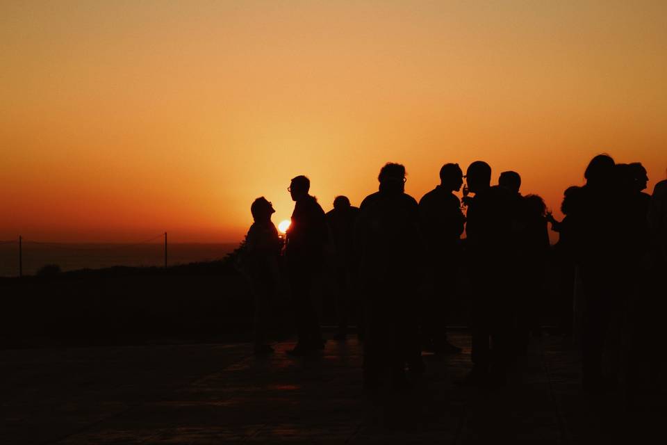 Coucher de soleil - terrasse