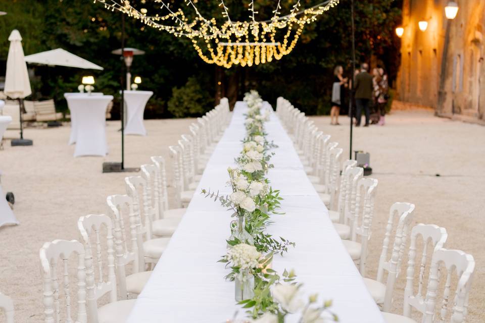 Décor table mariage provence