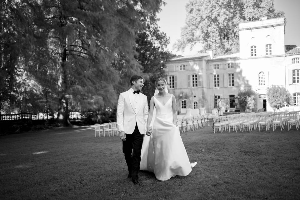 Couple mariage n&b