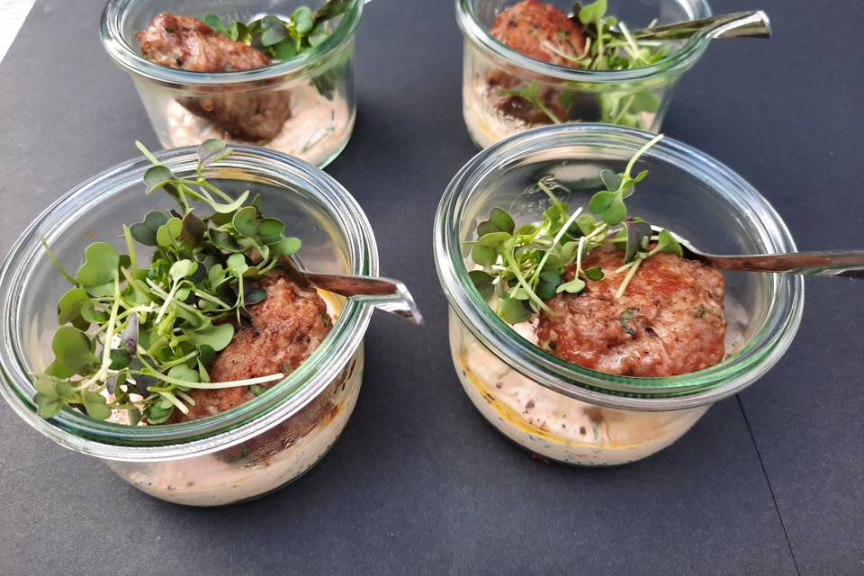 Verrine kefta d'agneau