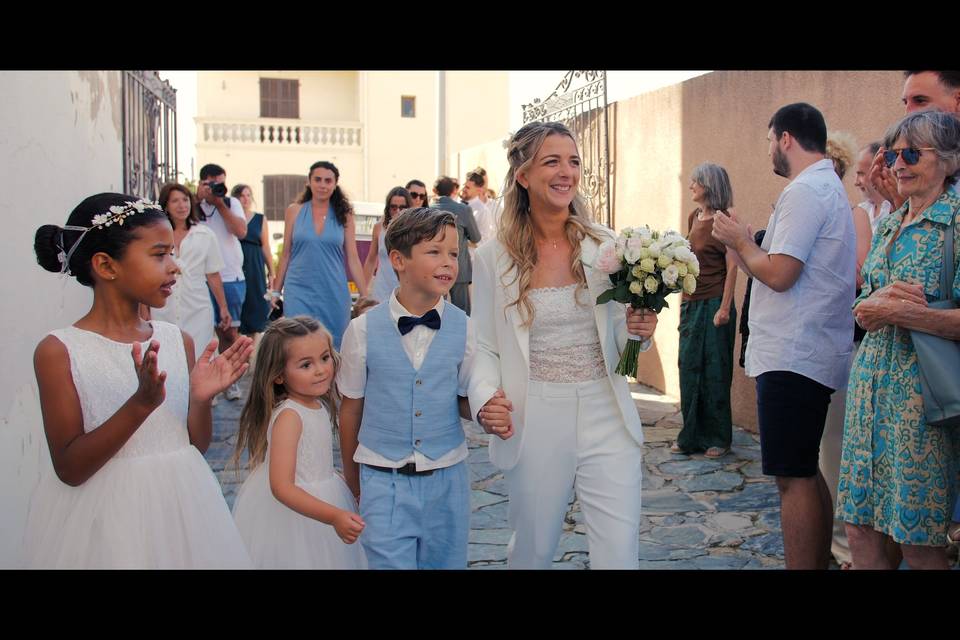 Arrivée à la mairie de Calvi