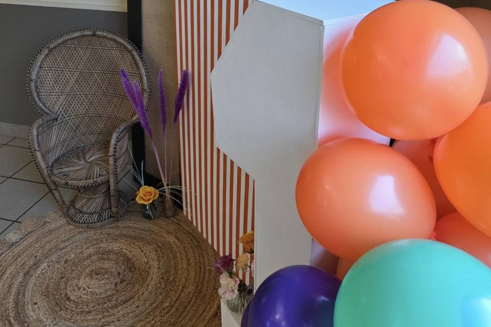 Décoration du coin photo