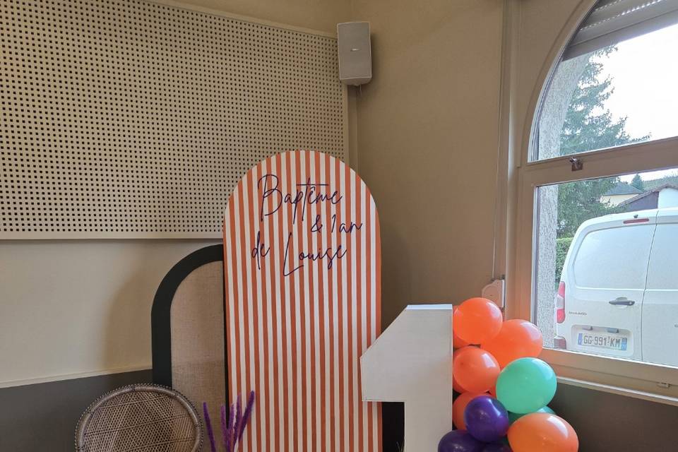 Décoration baptême et 1 an