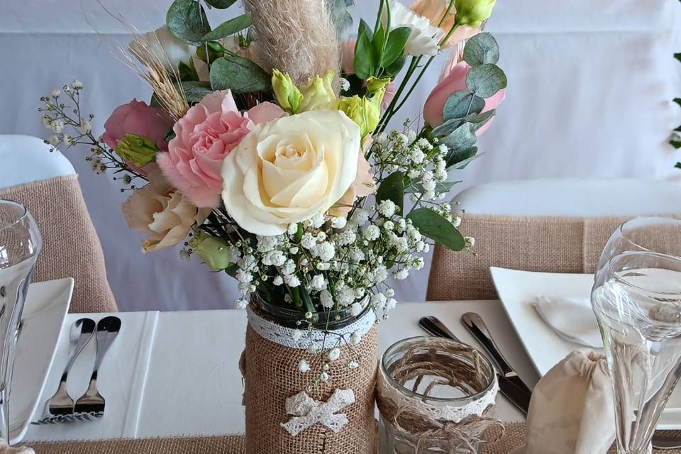 Bouquet table des mariés