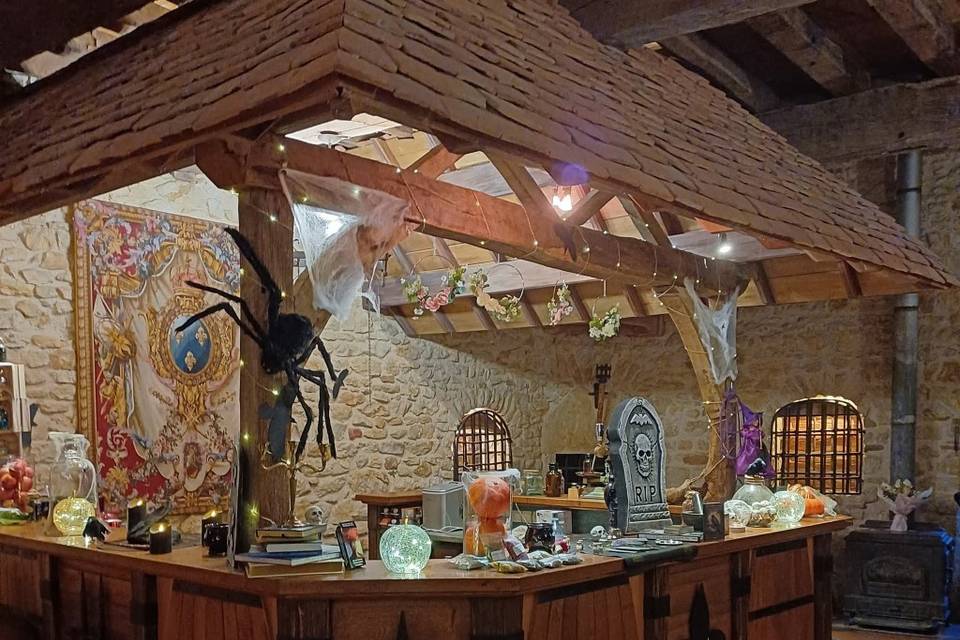 Mariage halloween pub