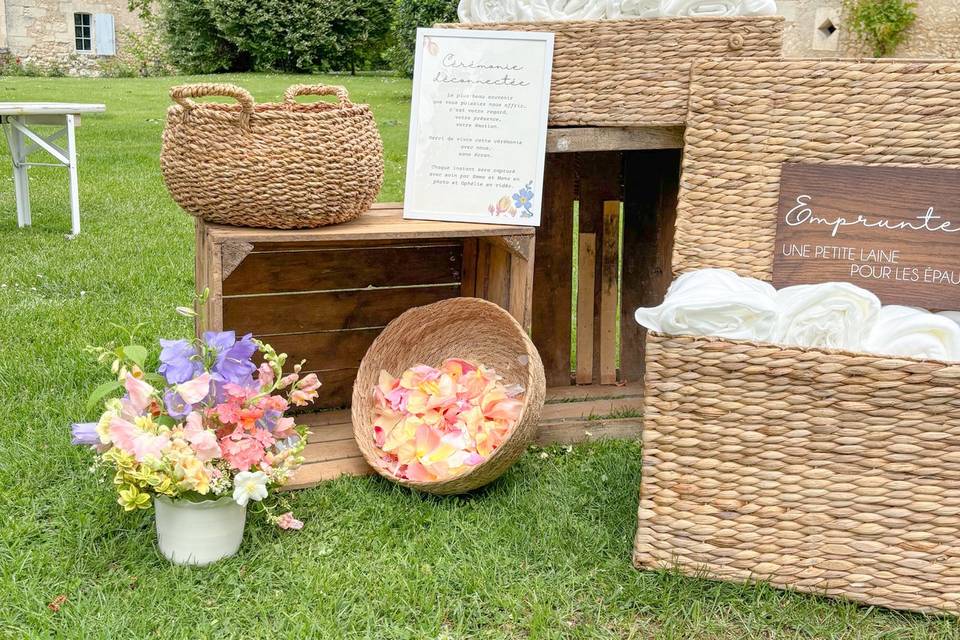 Entrée de cérémonie/ pétales