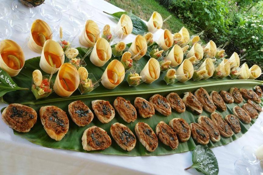 Buffet sur feuille de banane 2