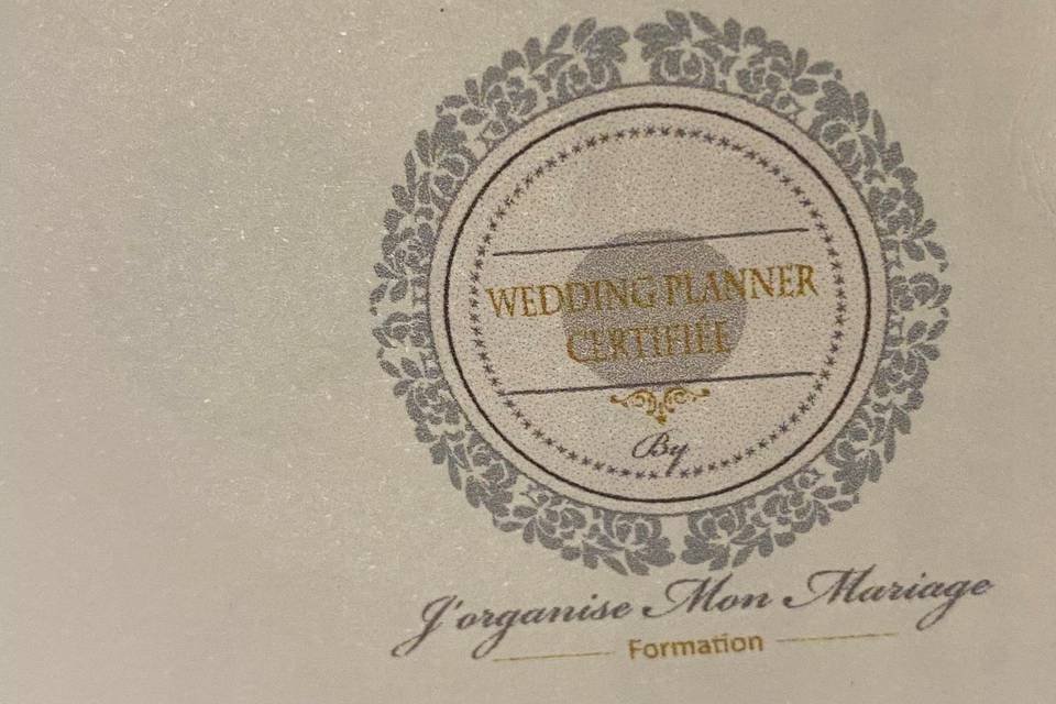 Diplomée Wedding Planner