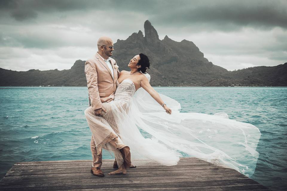 Stephan & Bonnie - Bora Bora Phototographer