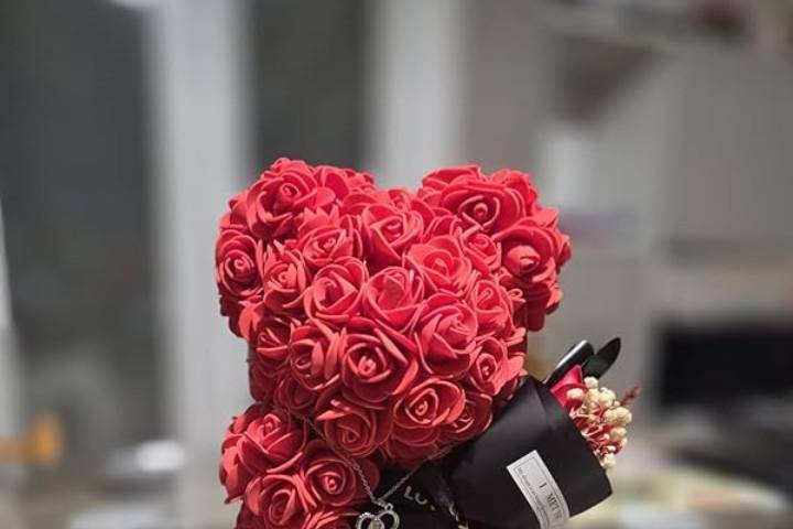 Ourson fleuri