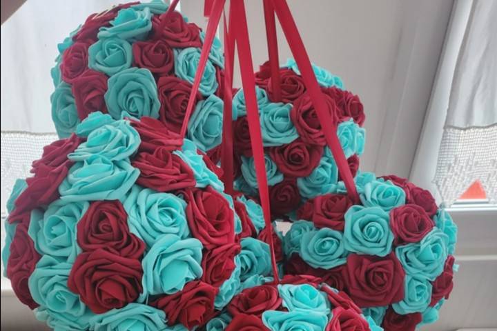 Boule de fleur a suspendre