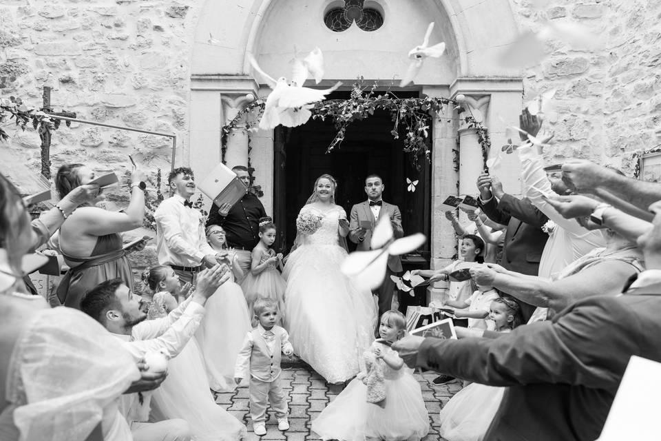 Photo sortie mariage