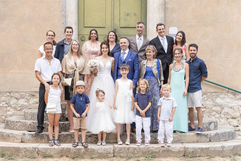 Photo groupe mariage