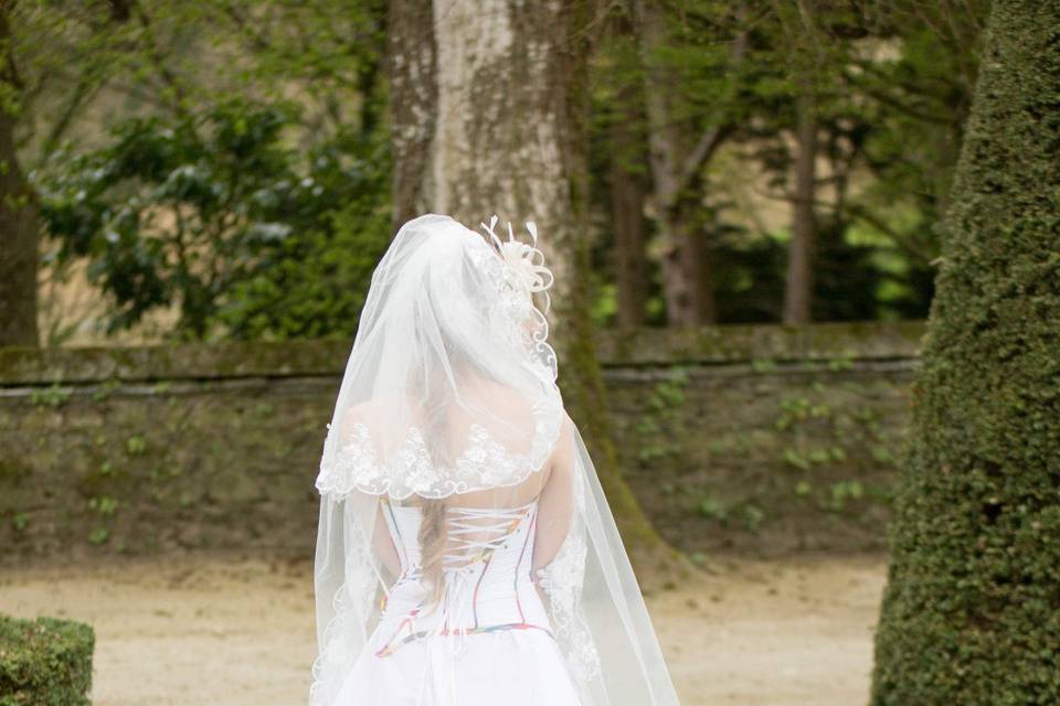 Dos robe mariée