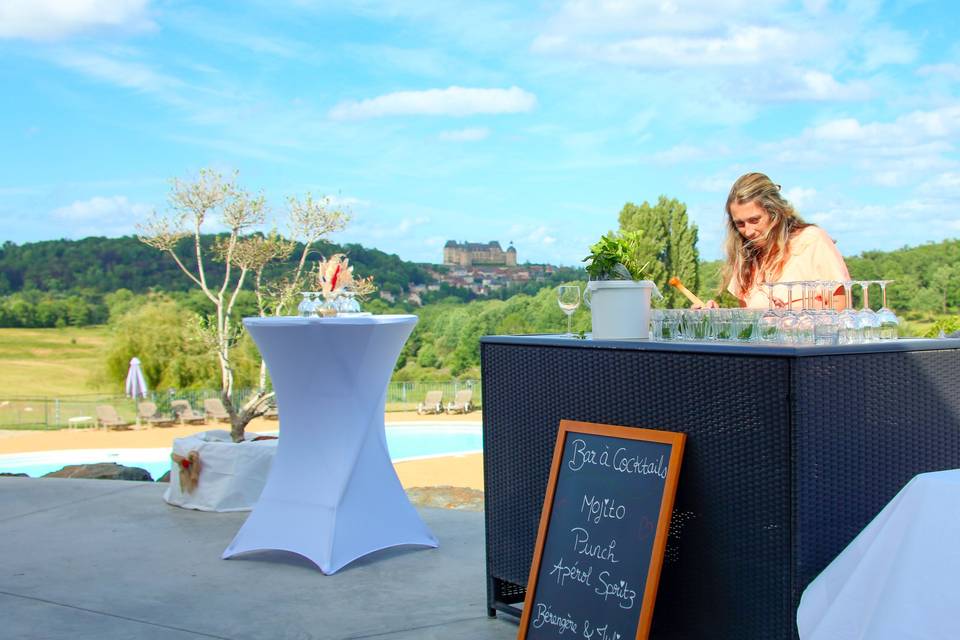 Cocktail en terrasse