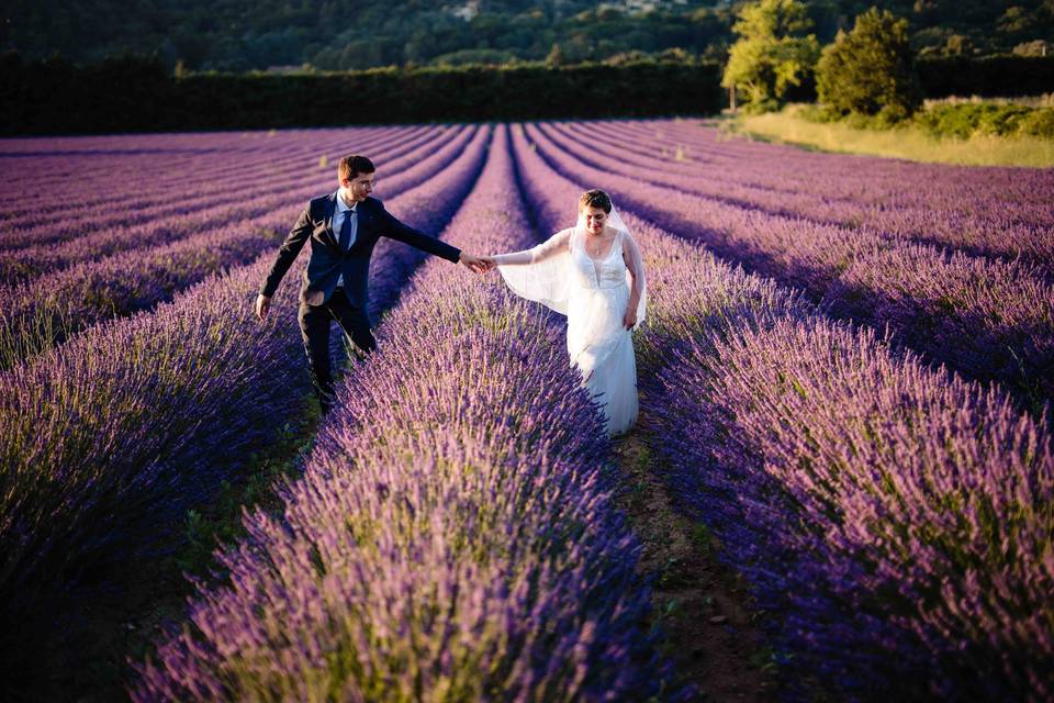 Photos de couple lavande