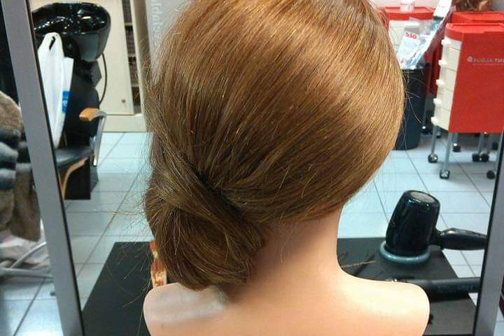 Chignon bas côté