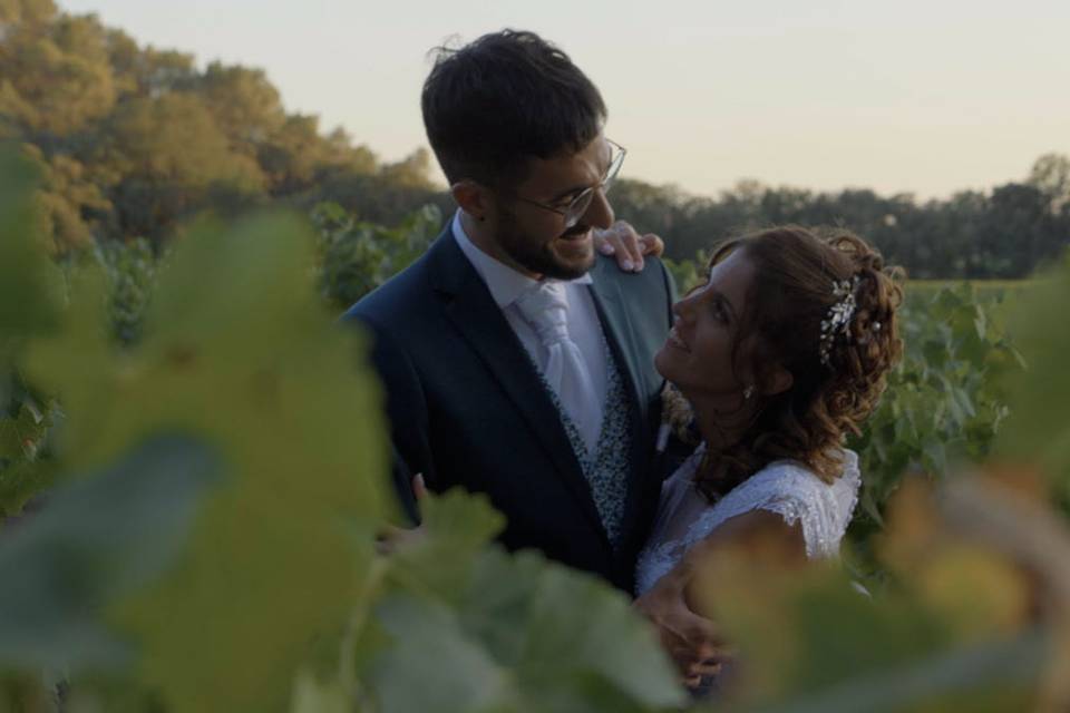 Séance photo dans les vignes