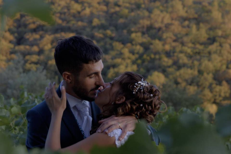 Séance photo dans les vignes