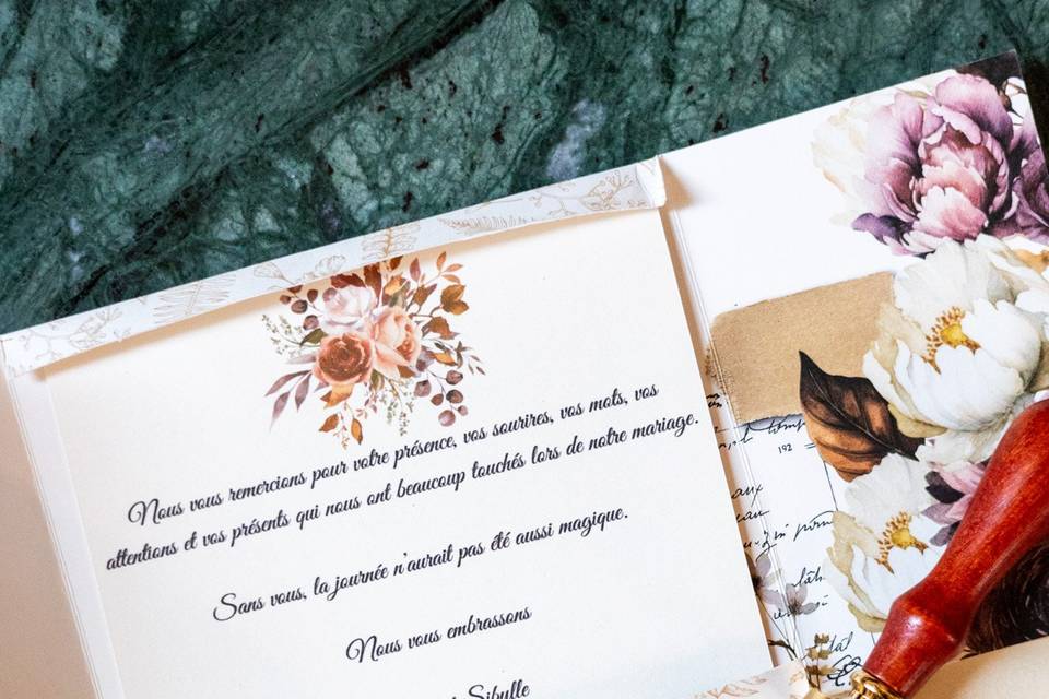 Les lettres florales