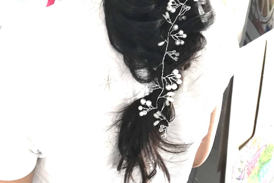 Essai coiffure mariée