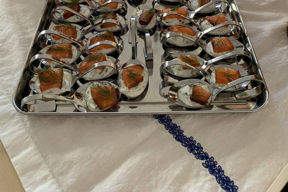 Cuillère de saumon