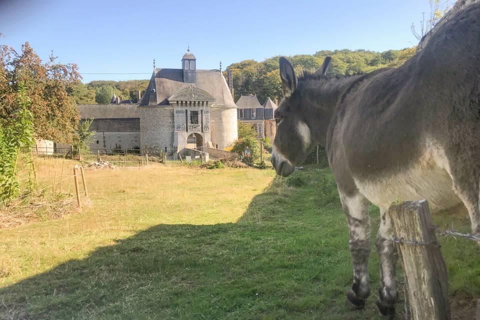 La Poterne depuis le potager