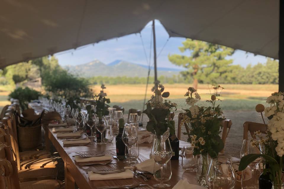 Dîner face au Ventoux