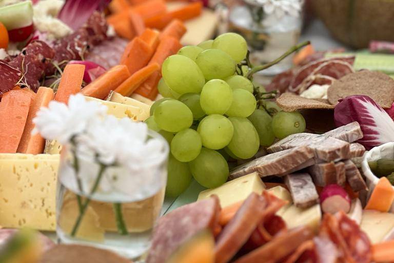 Buffet charcuterie, fromage