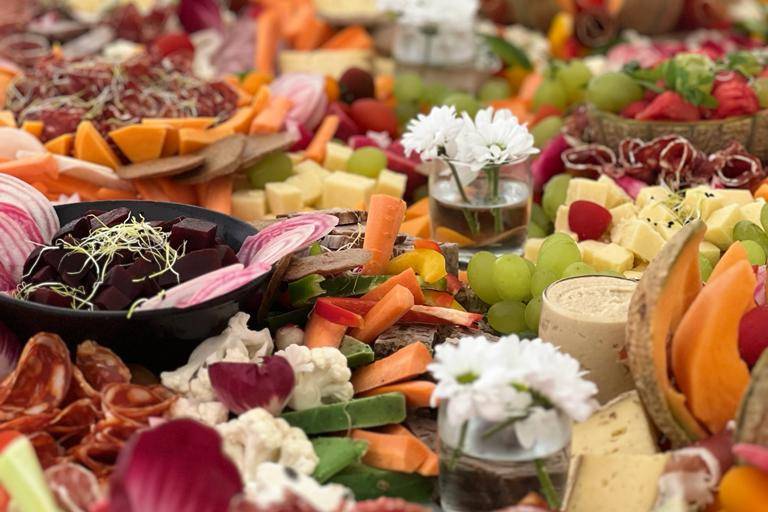 Buffet charcuterie, fromage