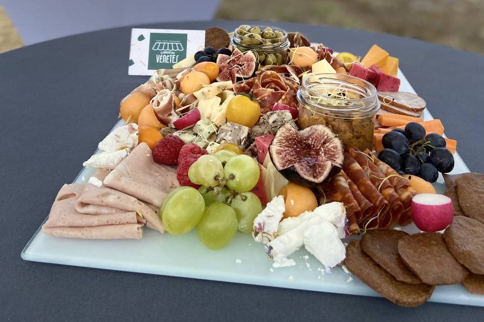 Buffet charcuterie, fromage