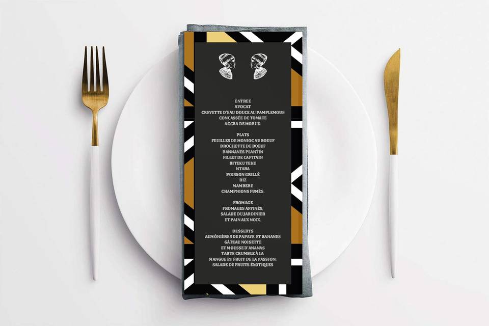 Menu personnalisable