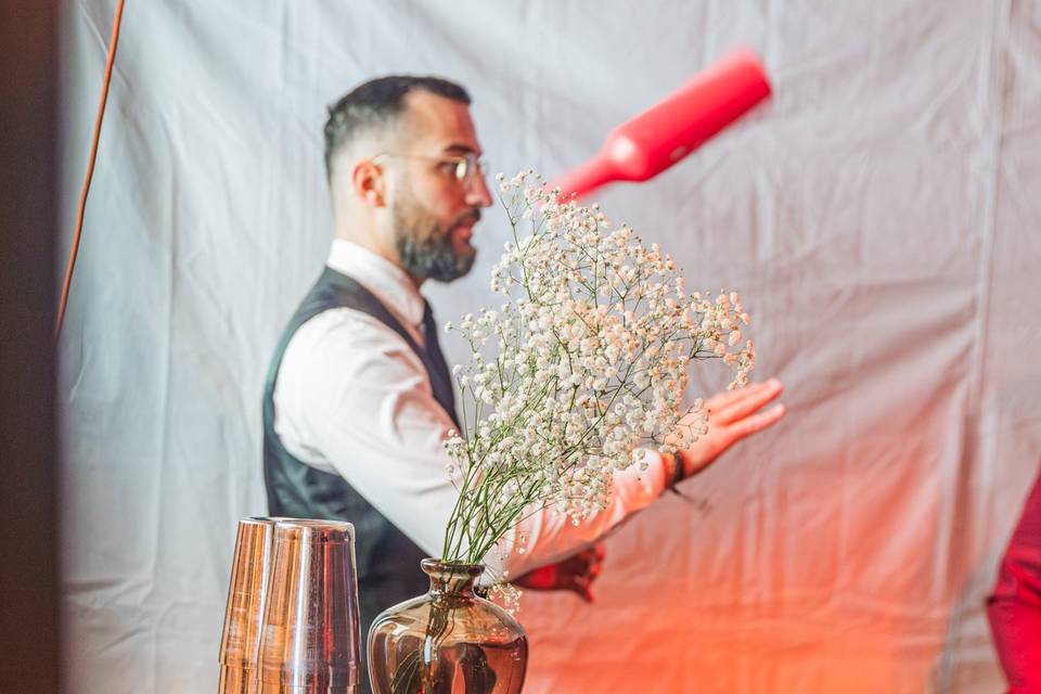 Animation flair bartending
