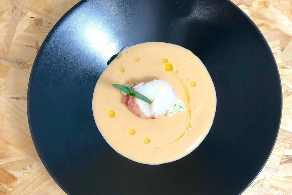 Bisque et tartare de homard