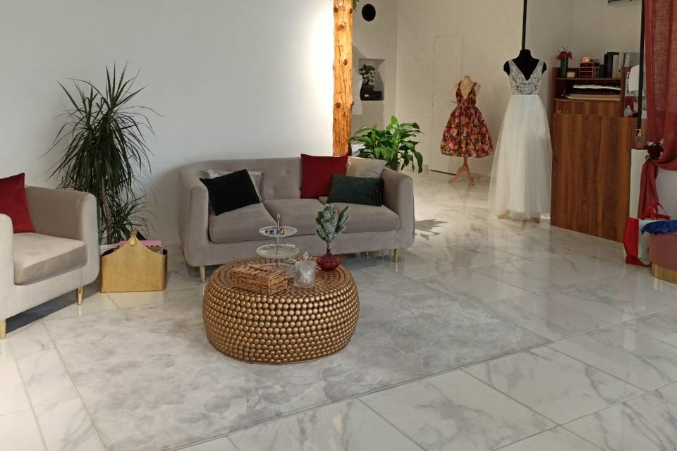 Le salon du showroom