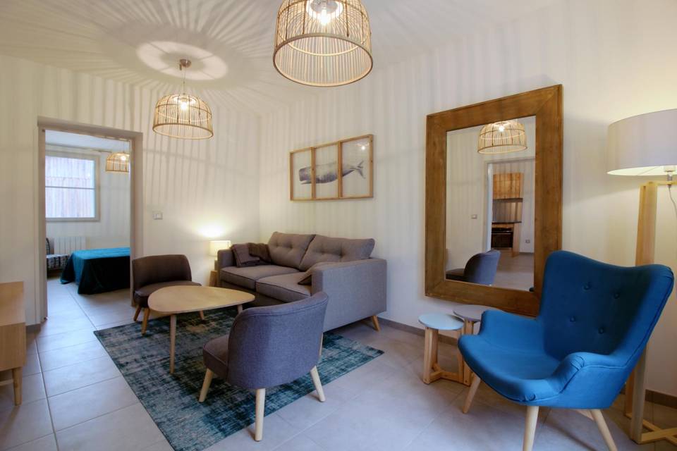 Salon gîte Océan
