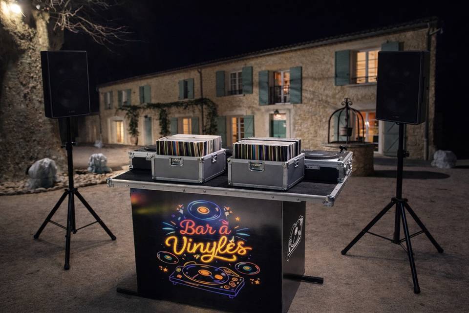 Bar à vinyles