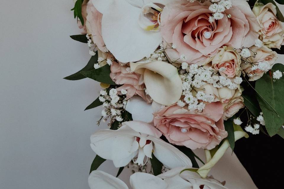 Bouquet cascade mariée