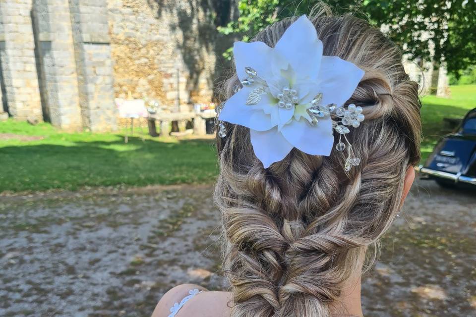 Bijou de cheveux mariée