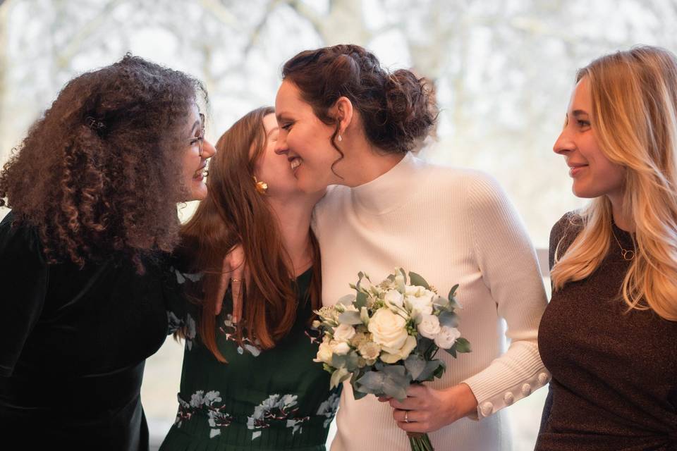 Mariée et ses témoins