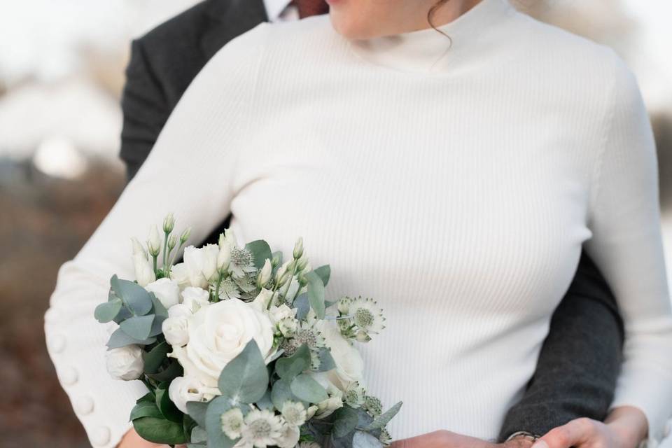 Mariée enceinte et son époux