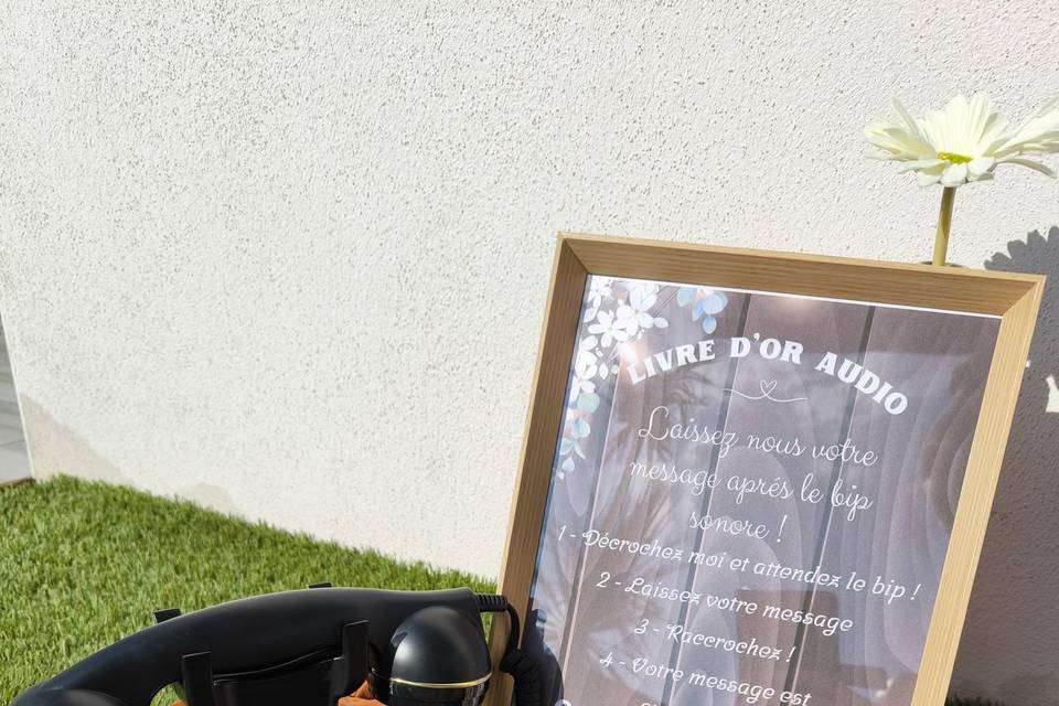 Livre d'or audio blanc