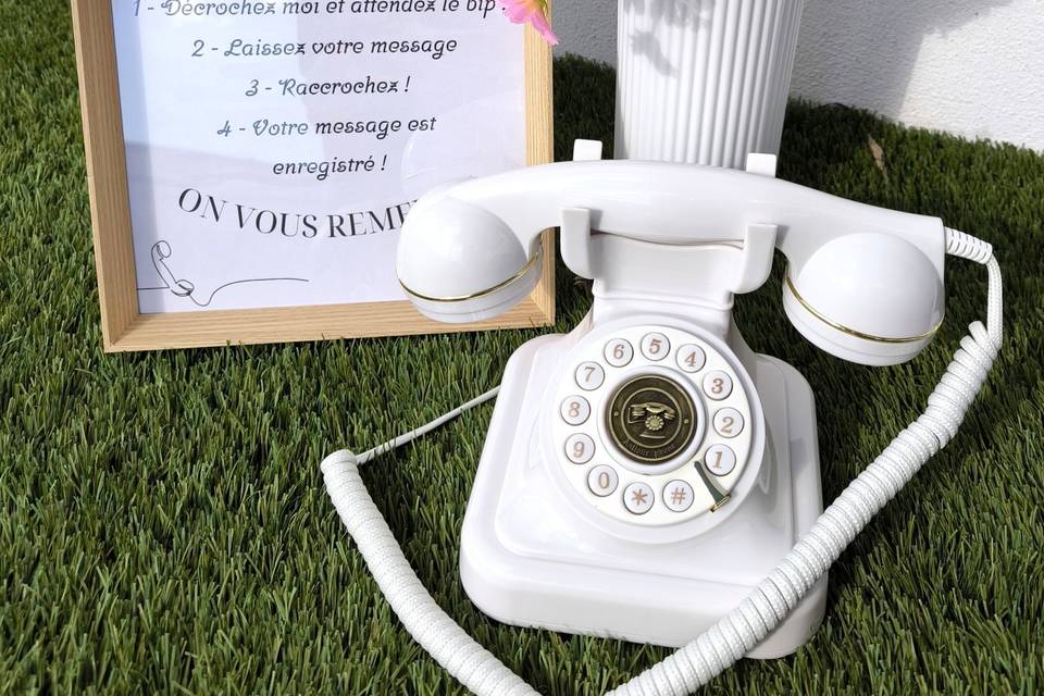 Livre d'or audio blanc