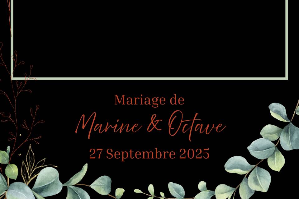 Un mariage un cadre