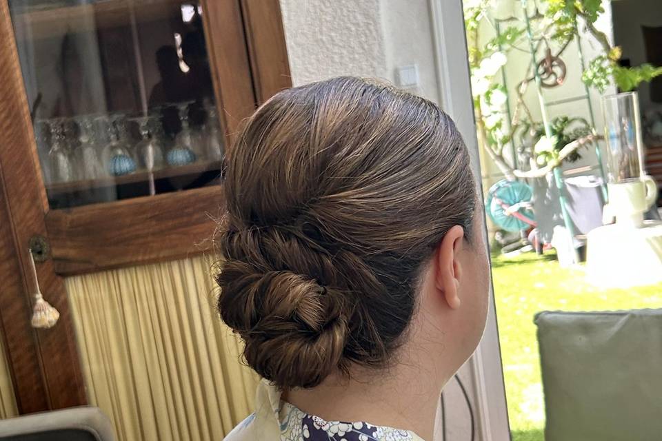 Chignon mariee
